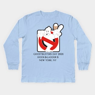 Ghostbusters Day 2021 (Black Text) - Buffalo Ghostbusters Kids Long Sleeve T-Shirt